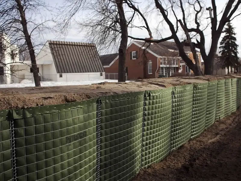 Defensive Barrier Bastion Cloth Gabion Wall