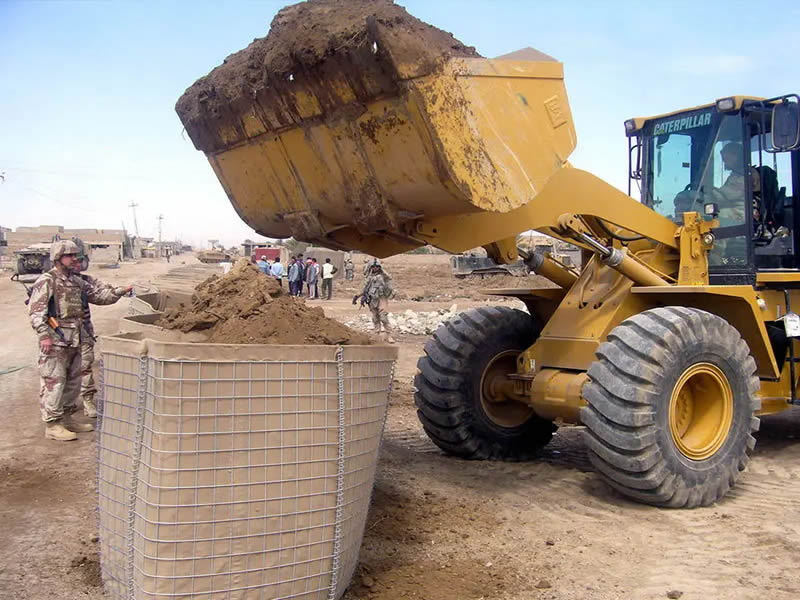 Hesco Barrier Create a Solid Barrier